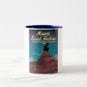 Mount Saint Helens Washington USA Tweekleurige Koffiemok (Center)