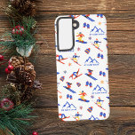 Mount Saint Louis Ontario Ski naadloos patroon Samsung Galaxy Hoesje<br><div class="desc">Een grappig winterskipatroon voor het skigebied Mt Saint Louis of Mount Saint Louis in Oro-Medonte,  Simcoe County,  Ontario,  Canada,  Noord-Amerika. Perfect cadeau-idee voor wintersportliefhebbers: ski,  snowboard,  freestyle,  skisprong,  langlaufen.</div>