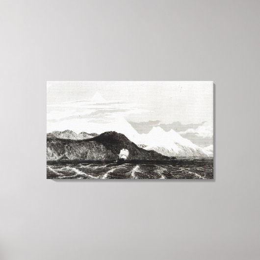 Mount Sarmiento, gegraveerd door Thomas Landseer Canvas Afdruk (Voorkant)