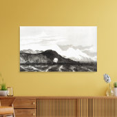 Mount Sarmiento, gegraveerd door Thomas Landseer Canvas Afdruk (Insitu (Woonkamer))