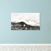 Mount Sarmiento, gegraveerd door Thomas Landseer Canvas Afdruk (Insitu (Houten vloer))