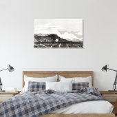 Mount Sarmiento, gegraveerd door Thomas Landseer Canvas Afdruk (Insitu (Slaapkamer))