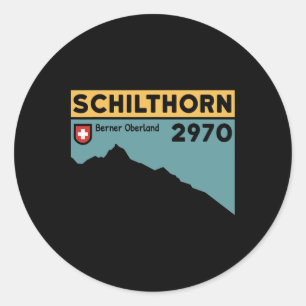 Mount Schilthorn Piz Gloria Wandeltocht Zwitserse Ronde Sticker