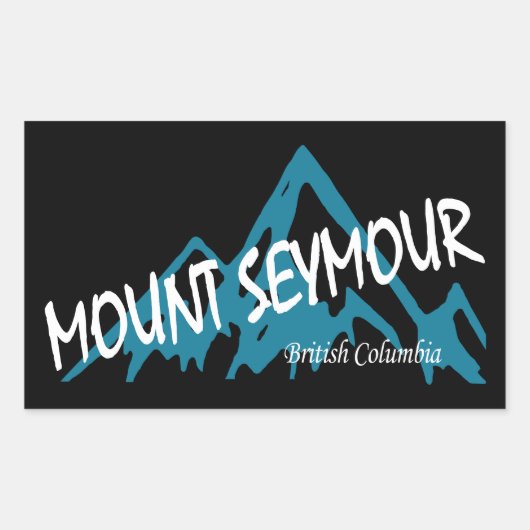 Mount Seymour-bergen Rechthoekige Sticker (Voorkant)