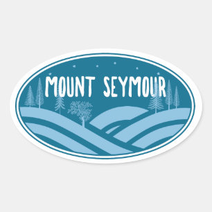 Mount Seymour Buitenactiviteiten Ovale Sticker