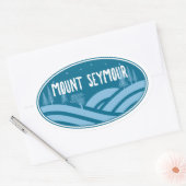 Mount Seymour Buitenactiviteiten Ovale Sticker (Envelop)