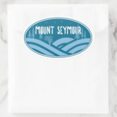 Mount Seymour Buitenactiviteiten Ovale Sticker (Tas)