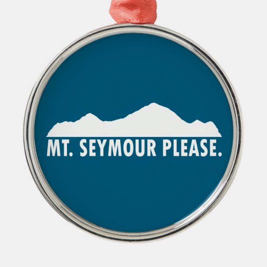 Mount Seymour graag Metalen Ornament (Voorkant)
