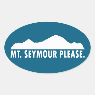 Mount Seymour graag Ovale Sticker