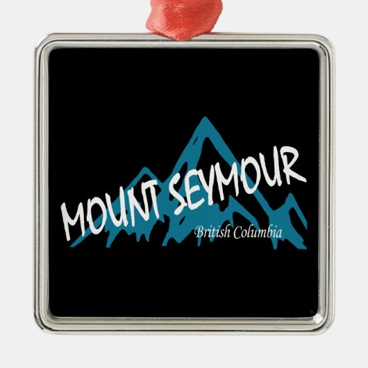 Mount Seymour Mountains Metalen Ornament (Voorkant)