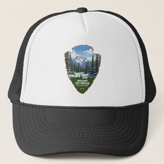 Mount Seymour Provincial Park Arrowhead Trucker Pet (Voorkant)
