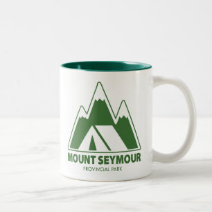 Mount Seymour Provincial Park Bergen Kamperen Tweekleurige Koffiemok