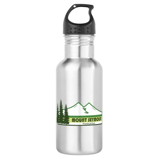 Mount Seymour Provincial Park Groene Strepen Waterfles (Voorkant)