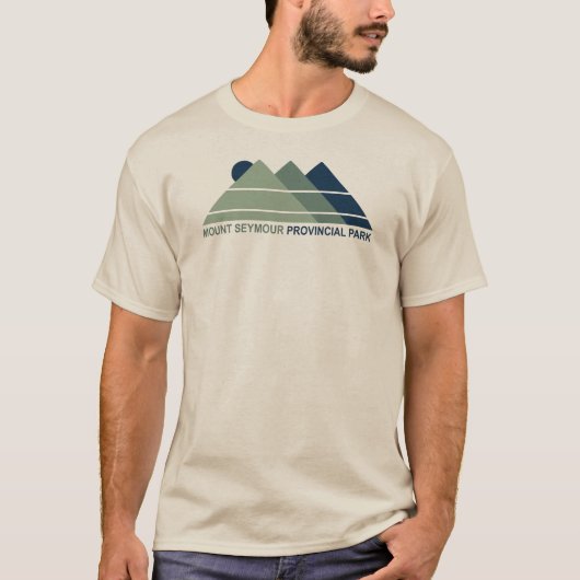 Mount Seymour Provincial Park Mountain Sun T-shirt (Voorkant)