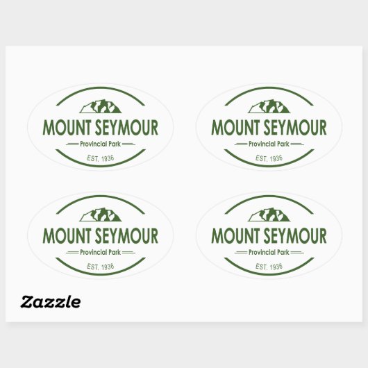 Mount Seymour Provincial Park Ovale Sticker (Vel)