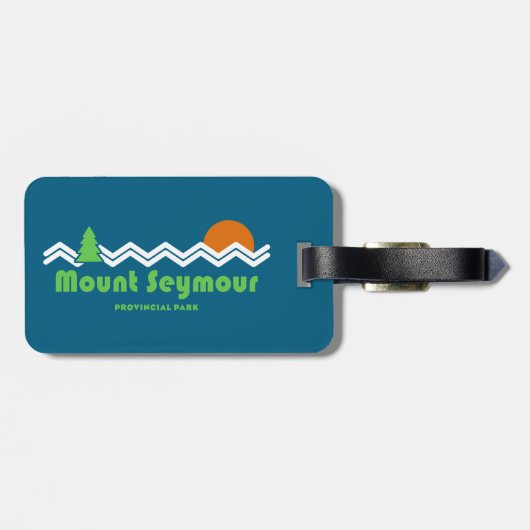 Mount Seymour Provincial Park Retro Bagagelabel (Achterkant horizontaal)