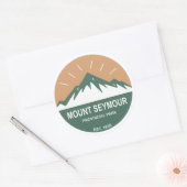 Mount Seymour Provincial Park Ronde Sticker (Envelop)