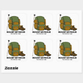 Mount Seymour Provincial Park-rugzaktocht Vierkante Sticker (Vel)