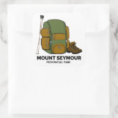 Mount Seymour Provincial Park-rugzaktocht Vierkante Sticker (Tas)