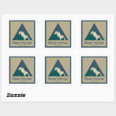 Mount Seymour Provincial Park Rustic Vierkante Sticker (Vel)