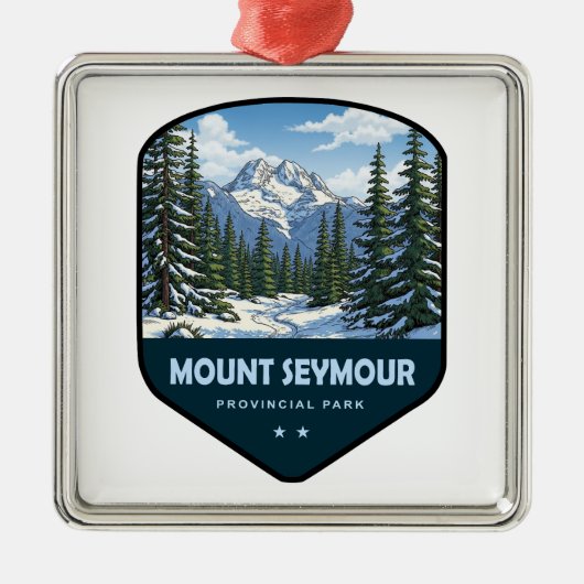 Mount Seymour Provincial Park Schild Metalen Ornament (Voorkant)