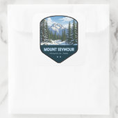 Mount Seymour Provincial Park Schild Vierkante Sticker (Tas)