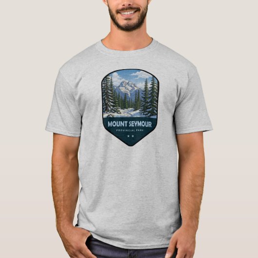 Mount Seymour Provincial Park Shield T-shirt (Voorkant)