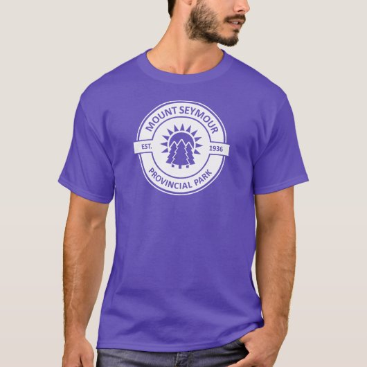 Mount Seymour Provincial Park Sun Trees T-shirt (Voorkant)