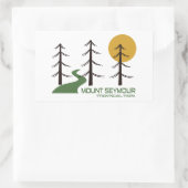 Mount Seymour Provincial Park Trail Rechthoekige Sticker (Tas)