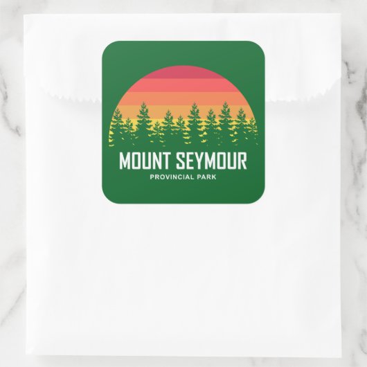 Mount Seymour Provincial Park Vierkante Sticker (Tas)