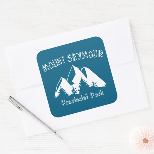 Mount Seymour Provincial Park Vierkante Sticker (Envelop)