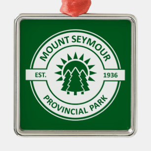 Mount Seymour Provincial Park Zon Bomen Metalen Ornament