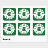 Mount Seymour Provincial Park Zon Bomen Vierkante Sticker (Vel)