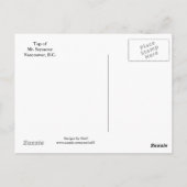 Mount Seymour Uitzicht Briefkaart (Achterkant)