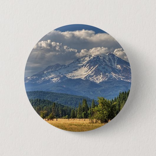 MOUNT SHASTA #2 RONDE BUTTON 5,7 CM (Voorkant)