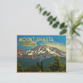 Mount Shasta  Briefkaart (Staand voorkant)