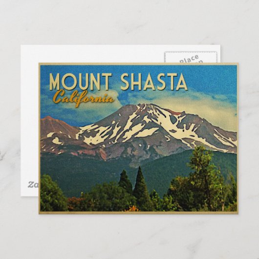 Mount Shasta  Briefkaart (Voorkant / Achterkant)