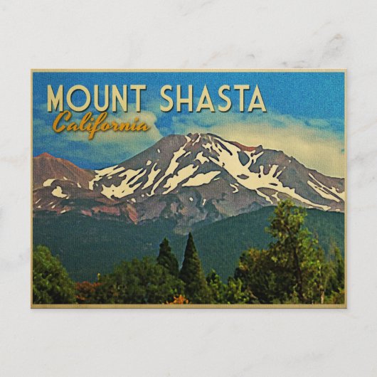 Mount Shasta  Briefkaart (Voorkant)