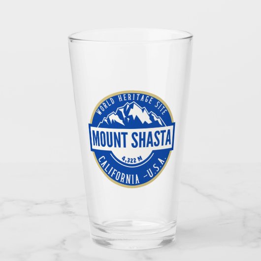 Mount Shasta California Beautiful Landscape Glas (Voorkant)