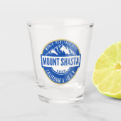 Mount Shasta California Beautiful Landscape Shot Glas (Voorkant)
