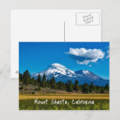 Mount Shasta California Briefkaart (Voorkant / Achterkant)