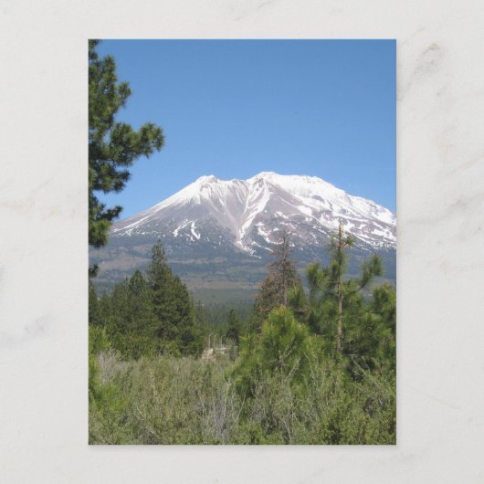 Mount Shasta California Briefkaart (Voorkant)