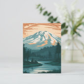 Mount Shasta California Briefkaart (Staand voorkant)