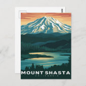 Mount Shasta California Briefkaart (Voorkant / Achterkant)