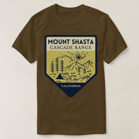 Mount Shasta California Cascade Range T-shirt (Design voorkant)