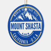 Mount Shasta California Mountain Landscape Keramisch Ornament (Links)