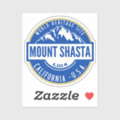 Mount Shasta California Mountain Landscape Sticker (Vel)