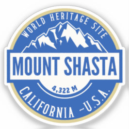 Mount Shasta California Mountain Landscape Sticker