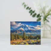 Mount Shasta California Natuur Briefkaart (Staand voorkant)