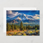 Mount Shasta California Natuur Briefkaart (Voorkant / Achterkant)